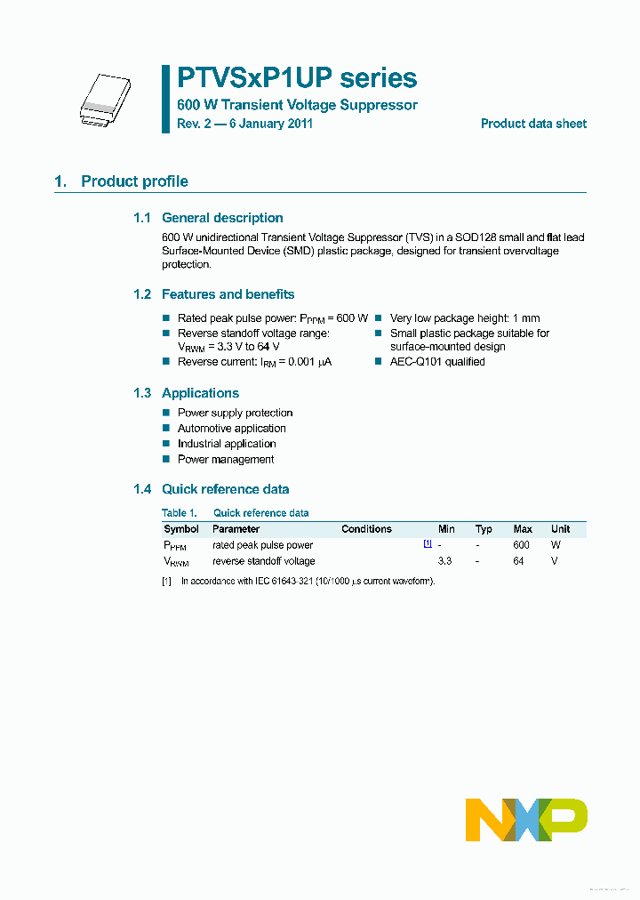 PTVS20VP1UP_7739522.PDF Datasheet
