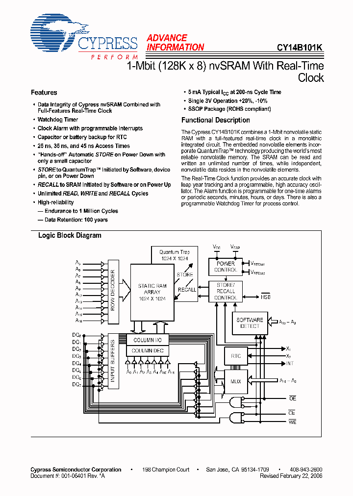 CY14B101K-SP25I_7740198.PDF Datasheet