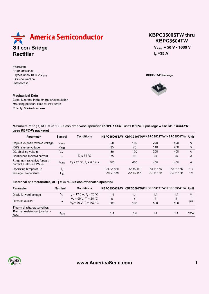 KBPC3501TW_7740397.PDF Datasheet