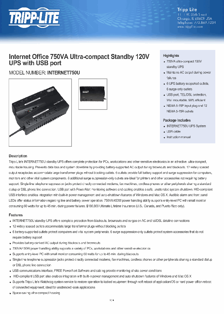 INTERNET750U_7740529.PDF Datasheet