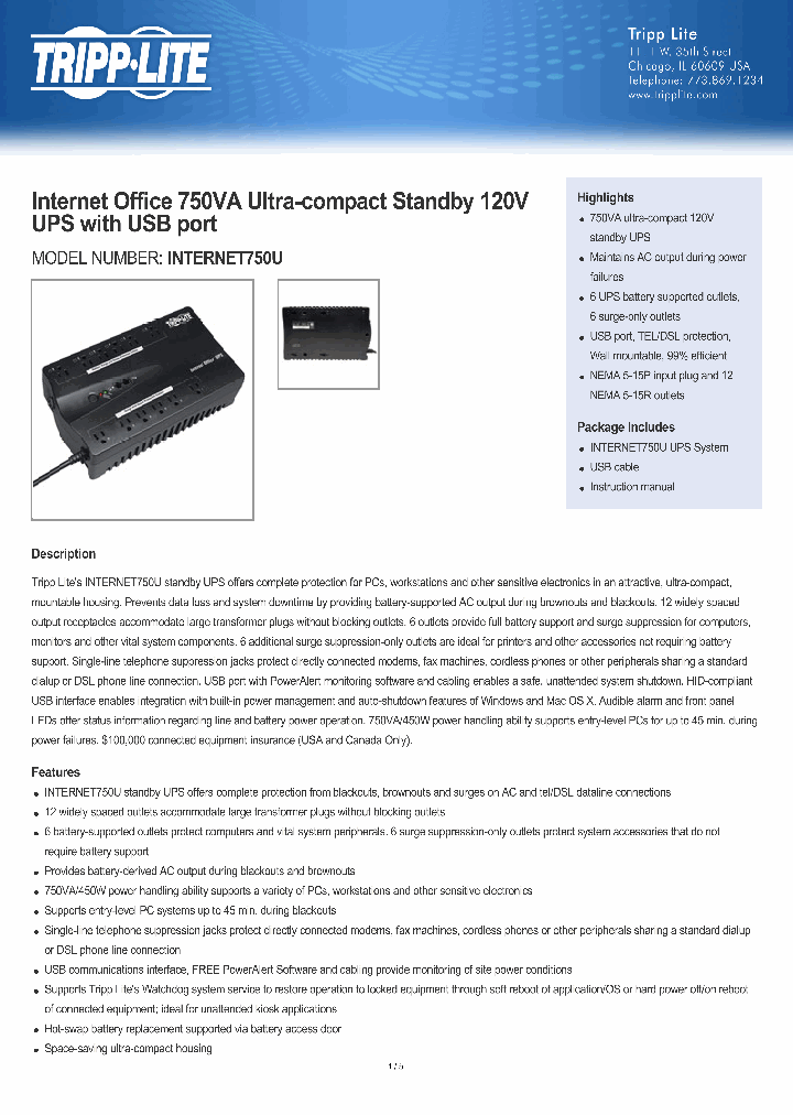 INTERNET750U_7740528.PDF Datasheet