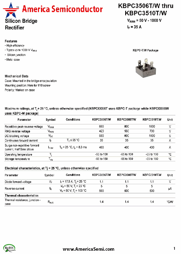 KBPC3510TW_7740955.PDF Datasheet