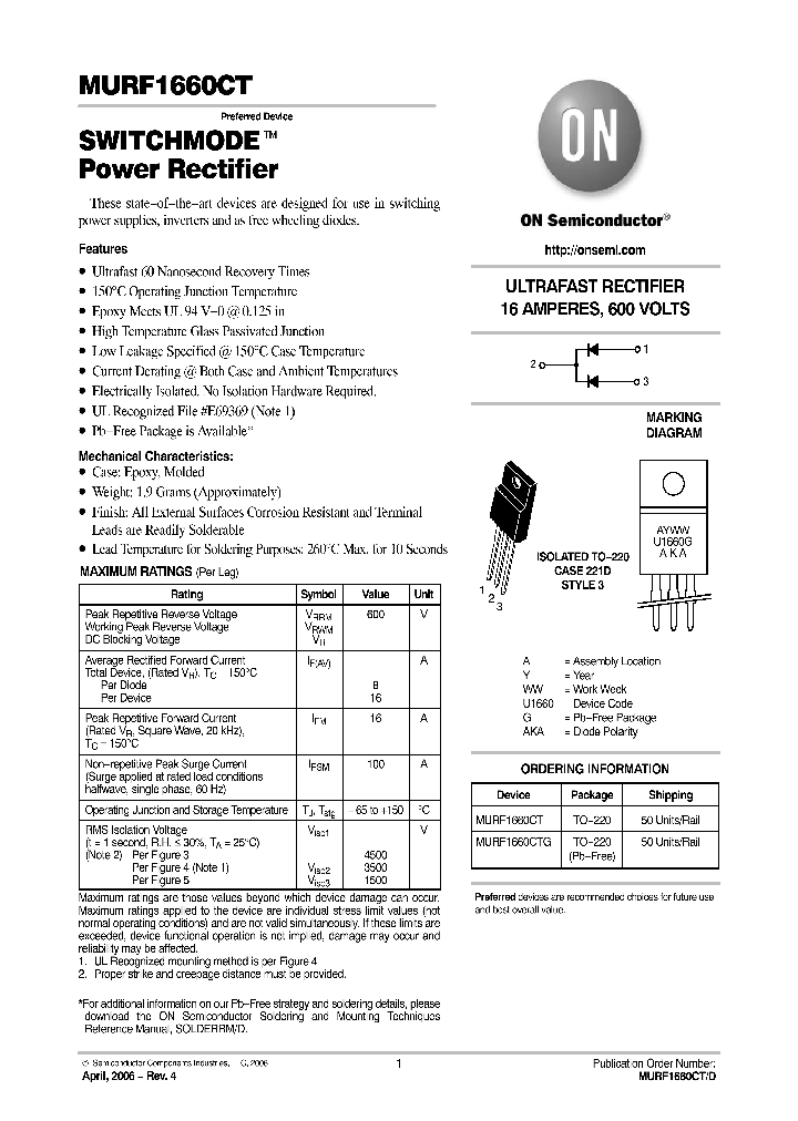 MURF1660CT_7741299.PDF Datasheet
