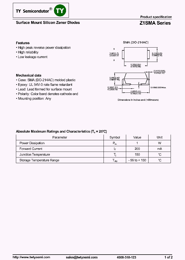 Z1SMA30_7741919.PDF Datasheet