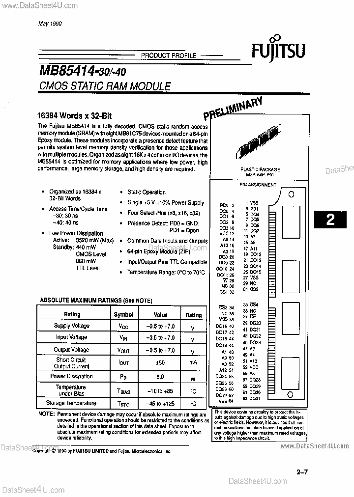 MB85414_7741957.PDF Datasheet