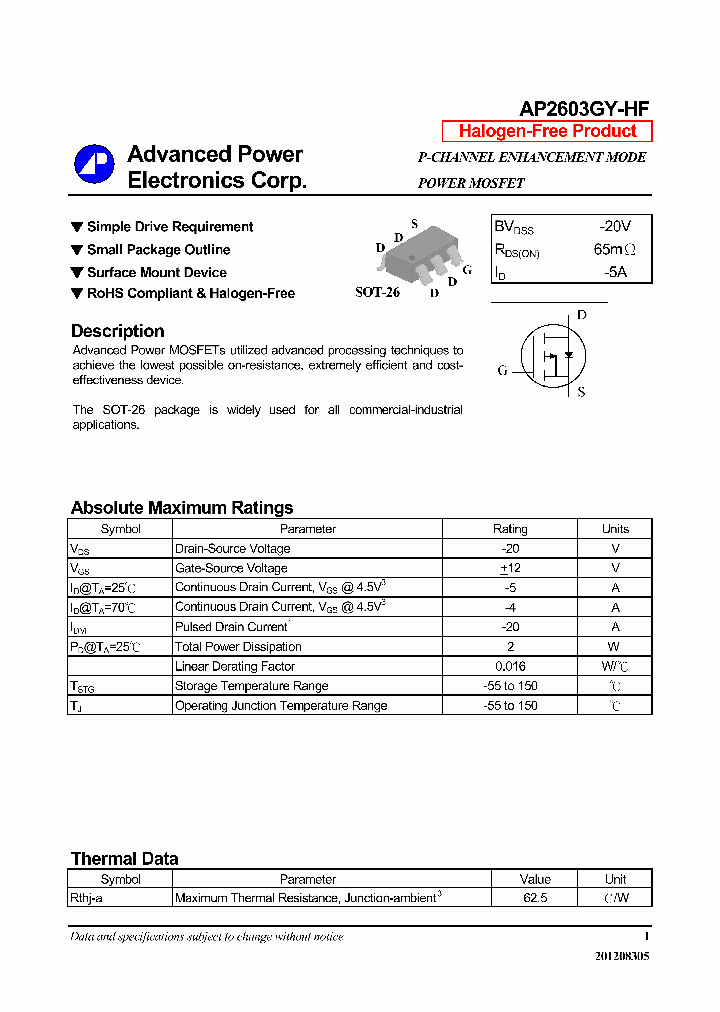 AP2603GY-HF14_7742333.PDF Datasheet