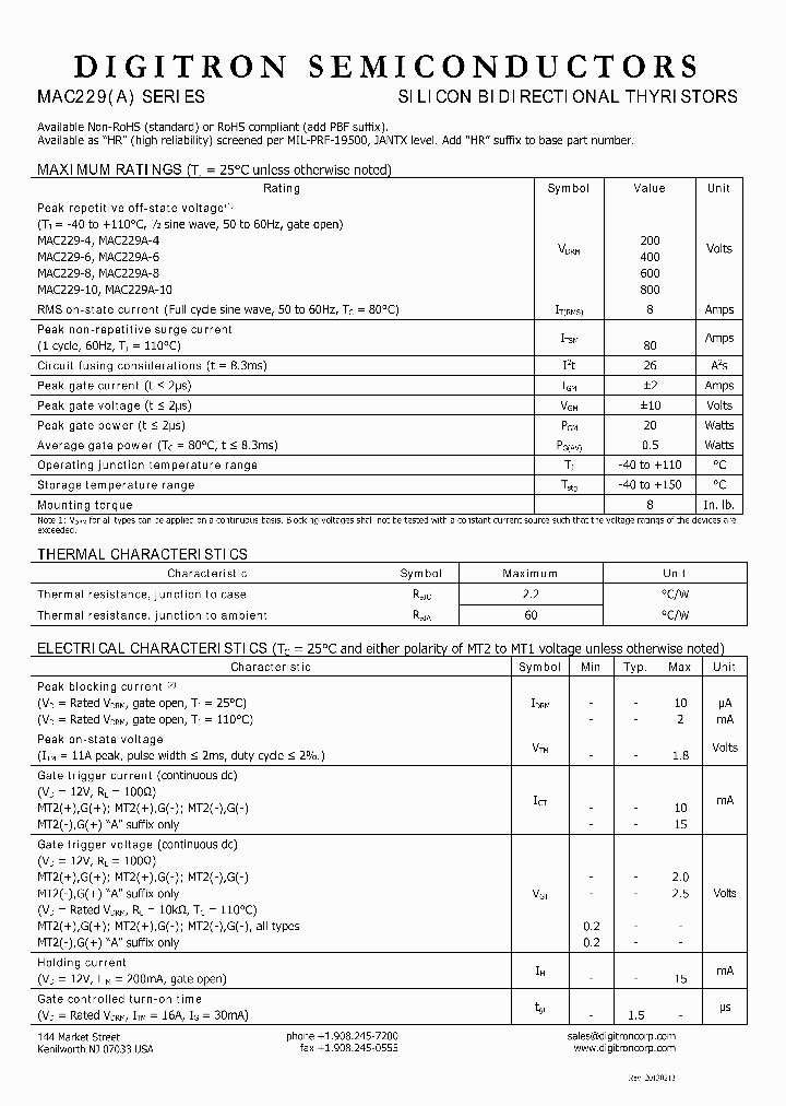 MAC229-10_7743437.PDF Datasheet