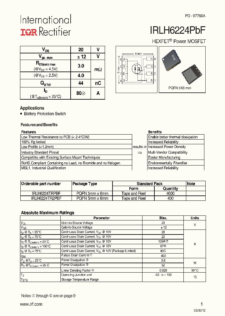 IRLH6224PBF_7745468.PDF Datasheet