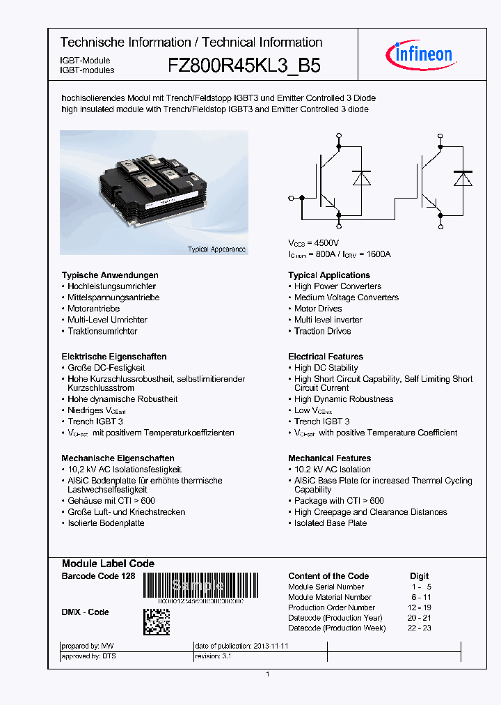 FZ800R45KL3B5_7748057.PDF Datasheet