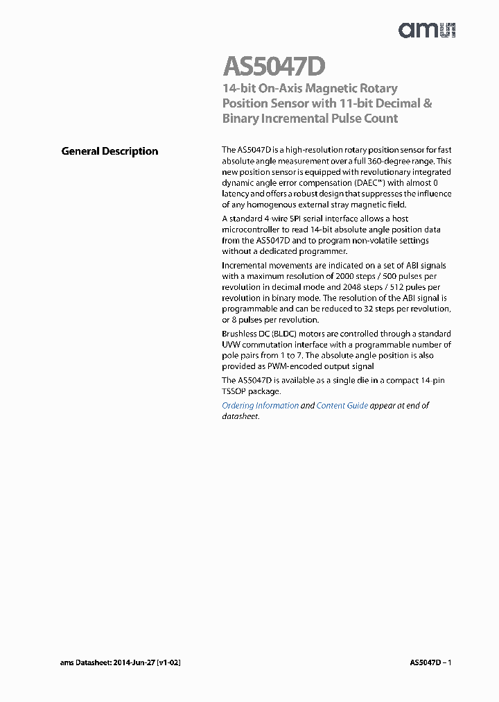 AS5047D_7751550.PDF Datasheet