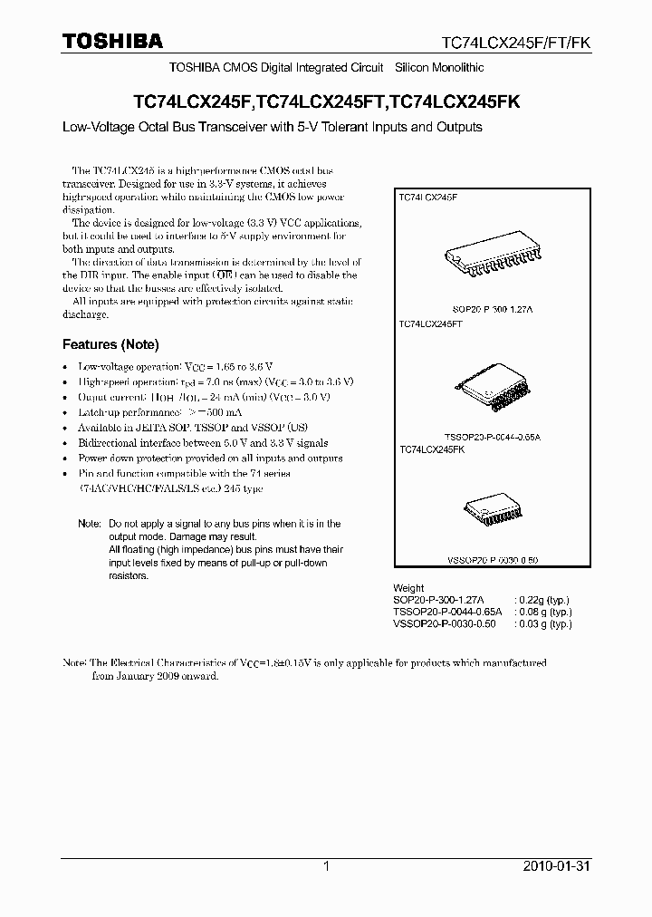 TC74LCX245FK10_7752379.PDF Datasheet