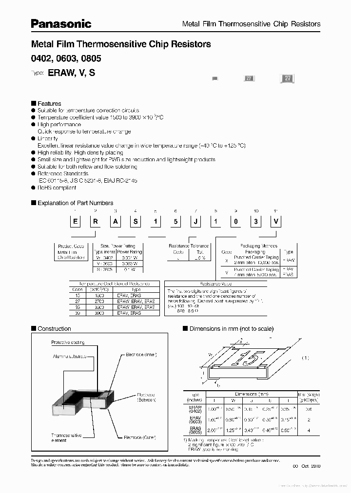 ERAW0805_7741754.PDF Datasheet