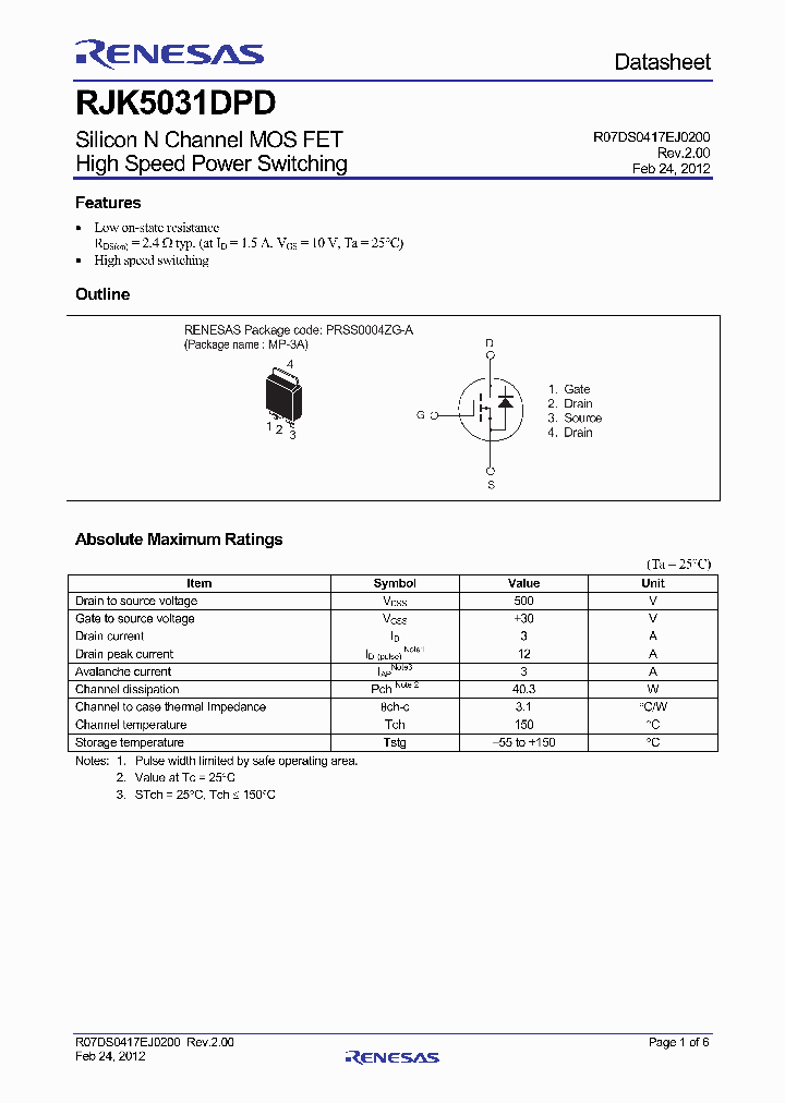 RJK5031DPD_7752659.PDF Datasheet