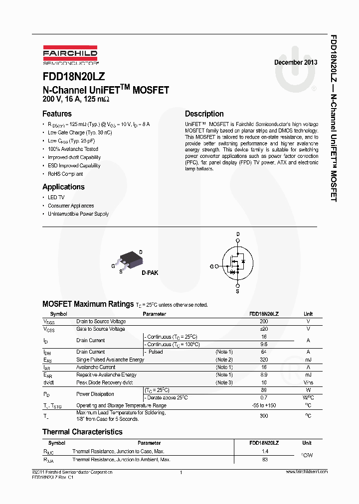 FDD18N20LZ_7753338.PDF Datasheet