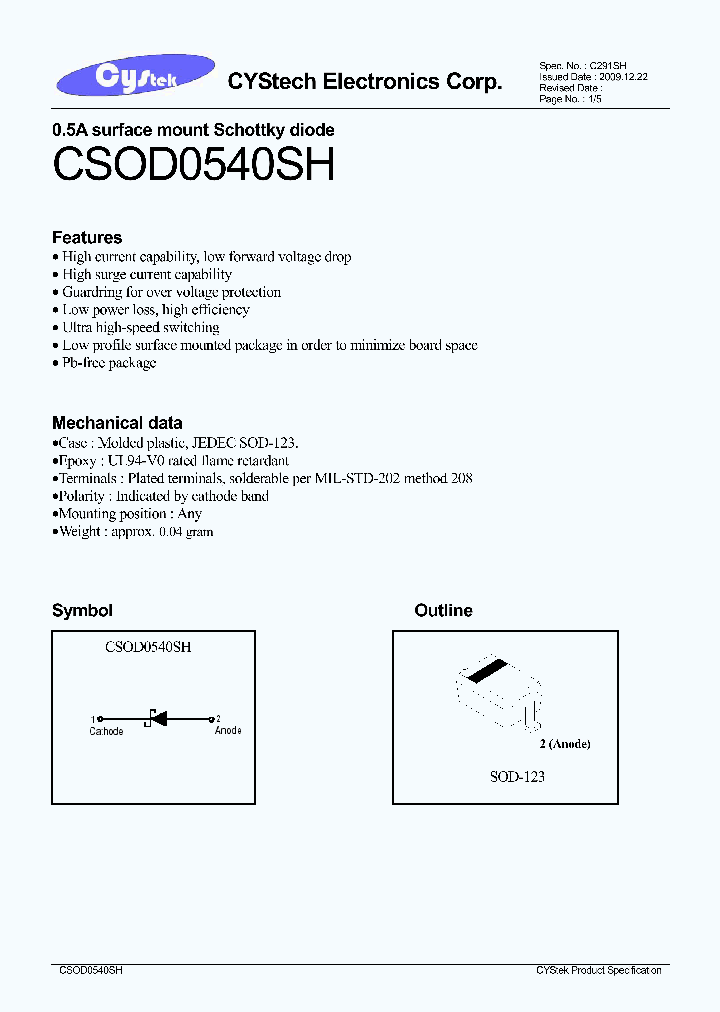 CSOD0540SH_7754307.PDF Datasheet