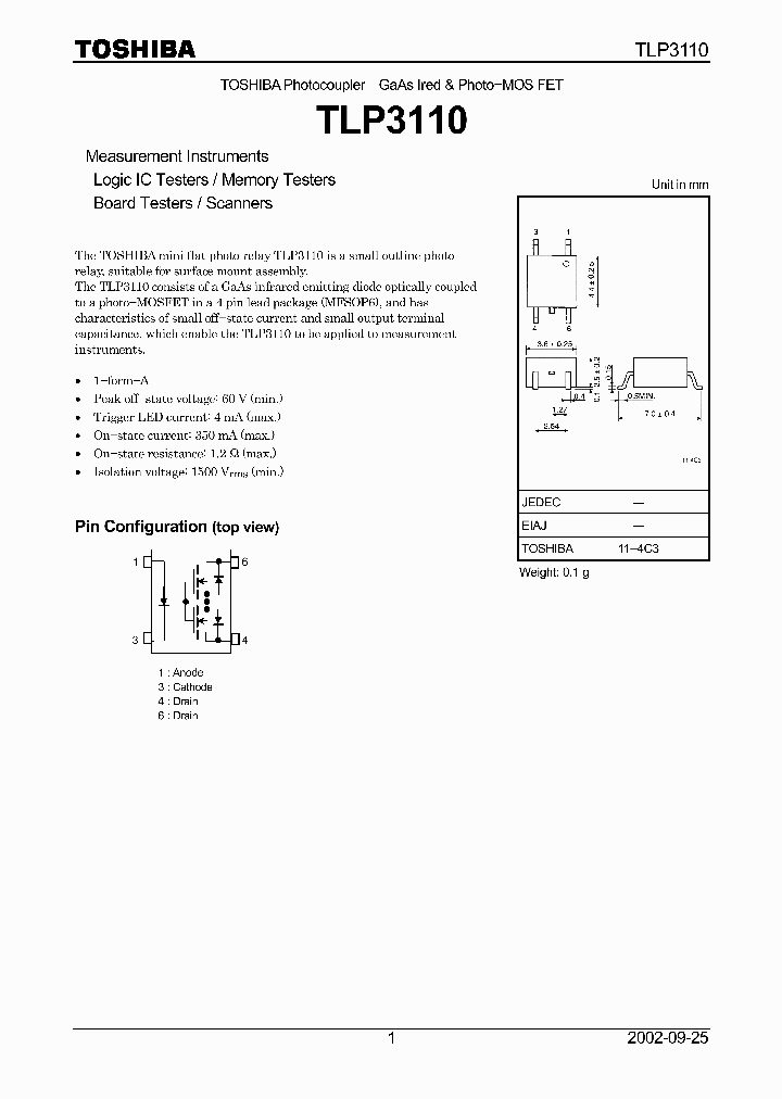 TLP3110_7754188.PDF Datasheet