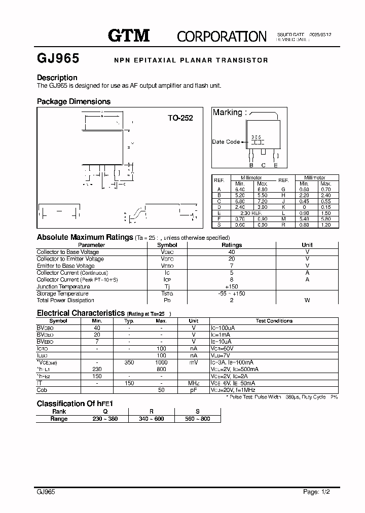 GJ965_7754558.PDF Datasheet