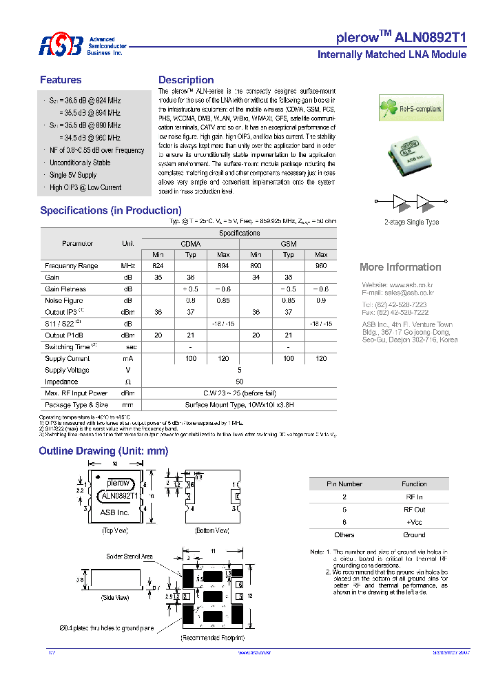 ALN0892T1_7756222.PDF Datasheet
