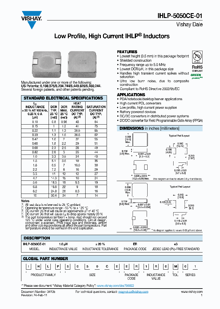 IHLP5050CEER3R3M01_7752676.PDF Datasheet
