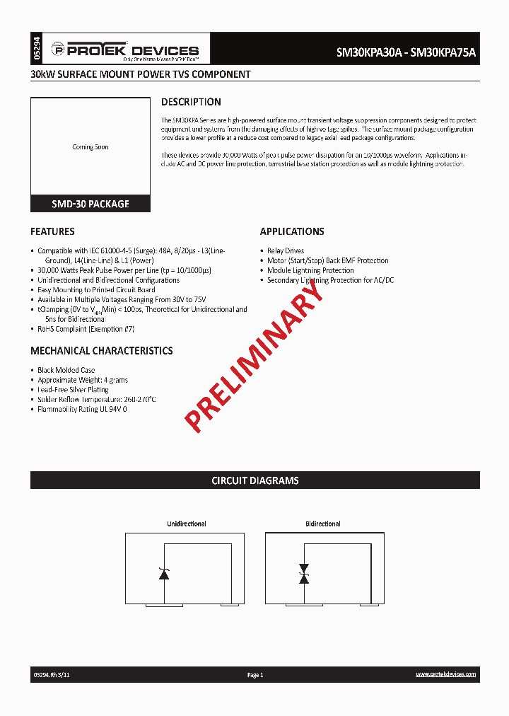 SM30KPA30A_7739934.PDF Datasheet