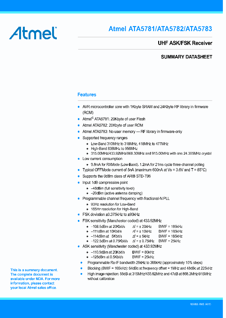 ATA5781_7756660.PDF Datasheet