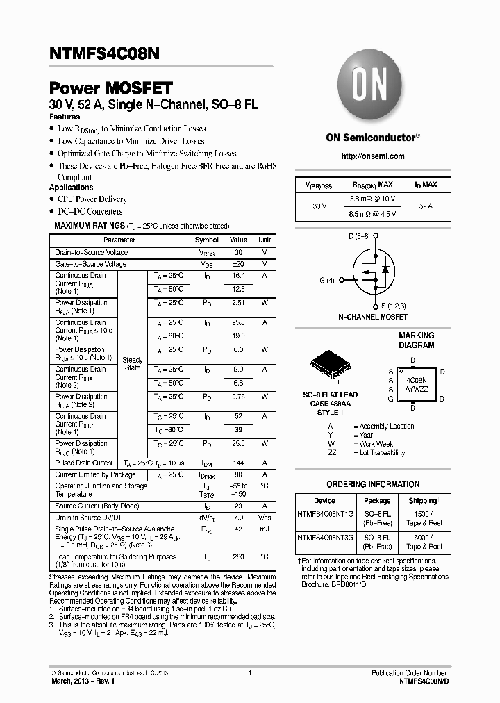 NTMFS4C08NT1G_7759839.PDF Datasheet
