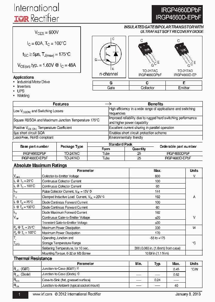 IRGP4660DPBF_7761553.PDF Datasheet