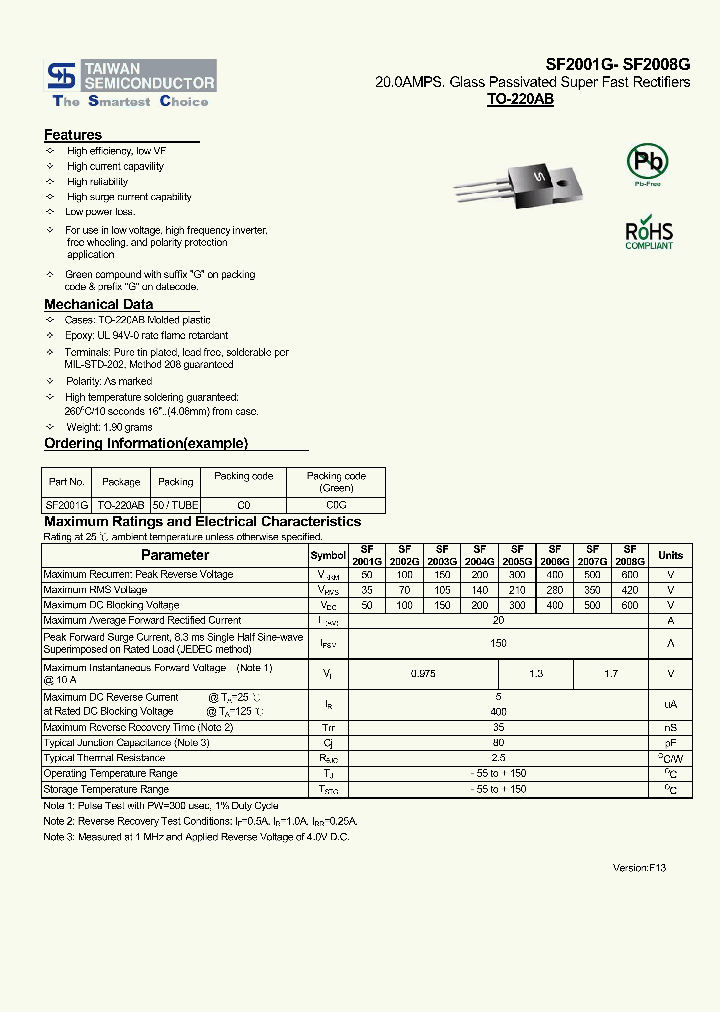 SF2001G13_7763188.PDF Datasheet