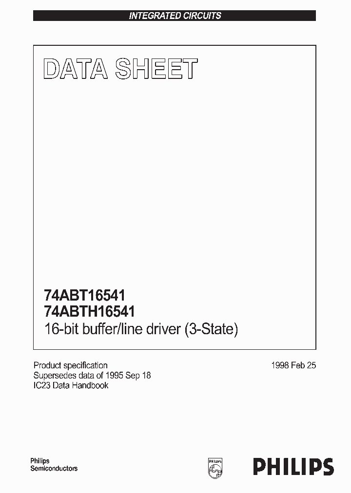 74ABTH16541DGG_7760625.PDF Datasheet