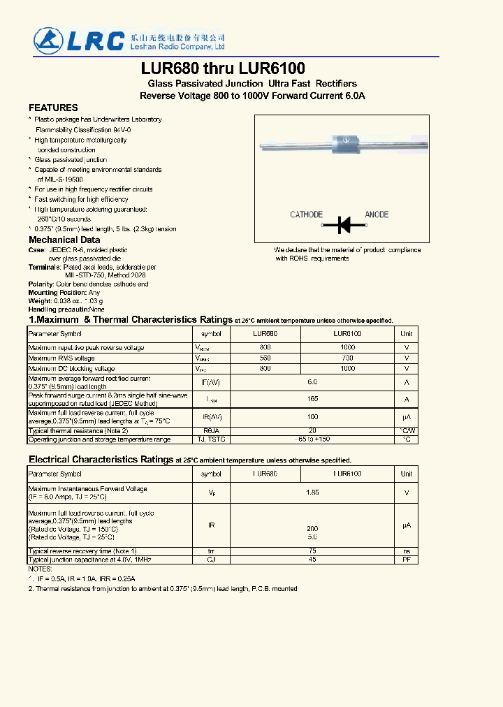 LUR6100_7763849.PDF Datasheet