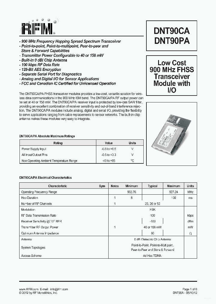 DNT90PA_7745960.PDF Datasheet