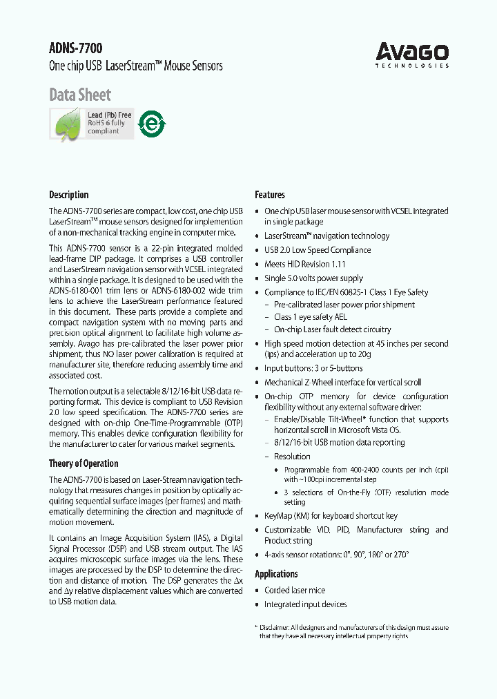 ADNS-7700-HMMY_7773713.PDF Datasheet