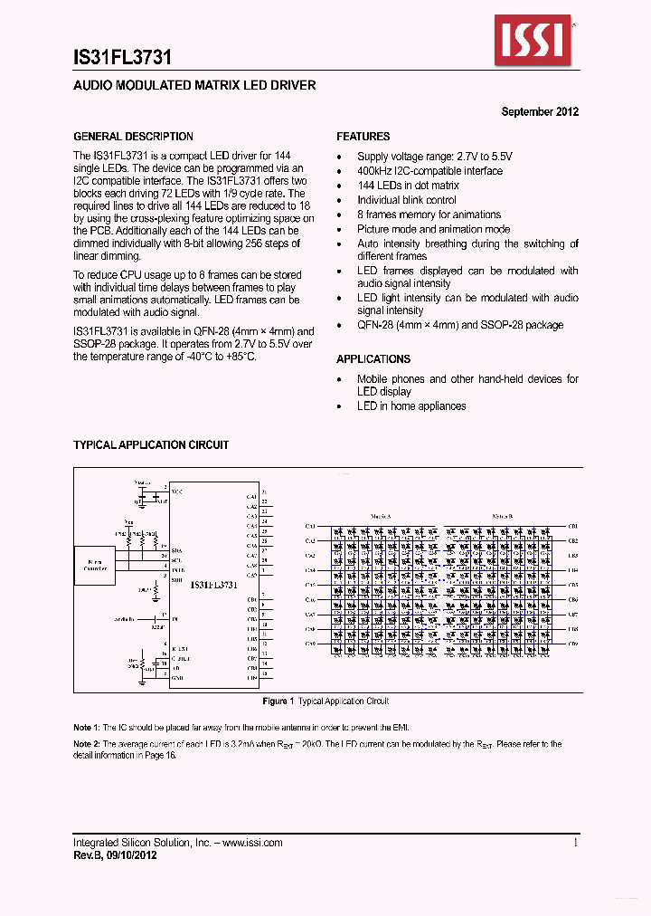 IS31FL3731_7745596.PDF Datasheet