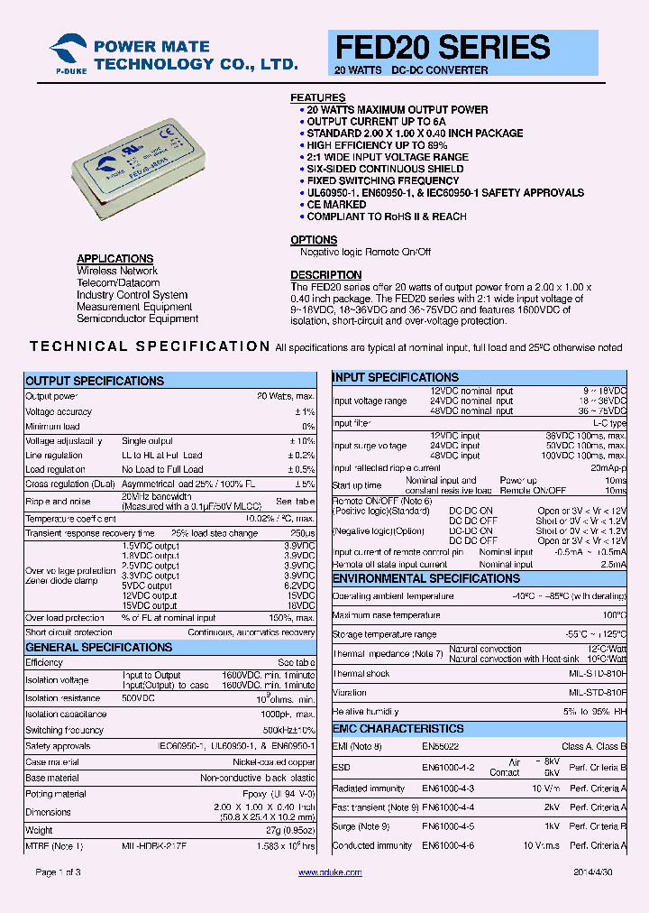 FED20-12D15_7777611.PDF Datasheet