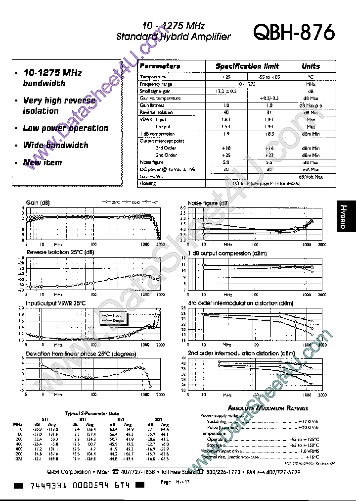QBH876_7747867.PDF Datasheet