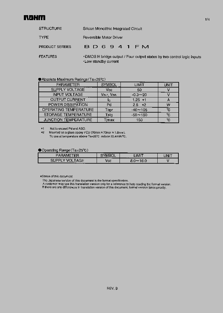 BD6941FM_7753360.PDF Datasheet