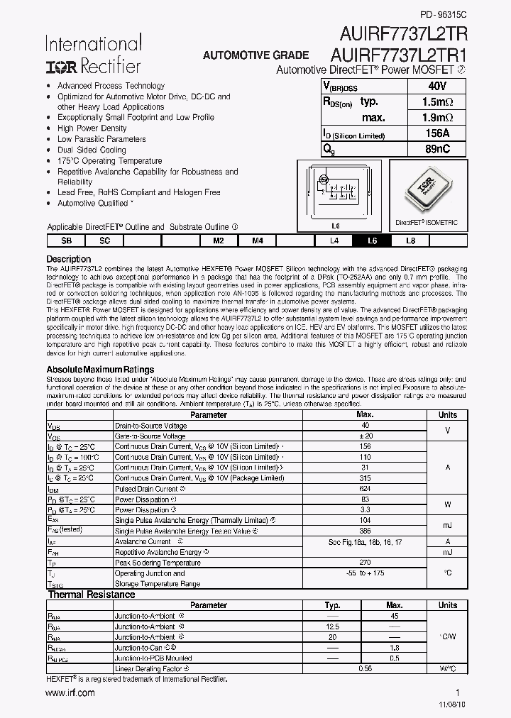 AUIRF7737L2TR1_7774747.PDF Datasheet