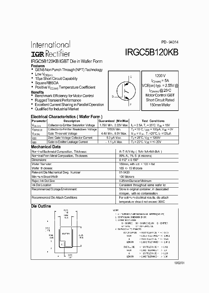 IRGC5B120KBPBF_7757229.PDF Datasheet