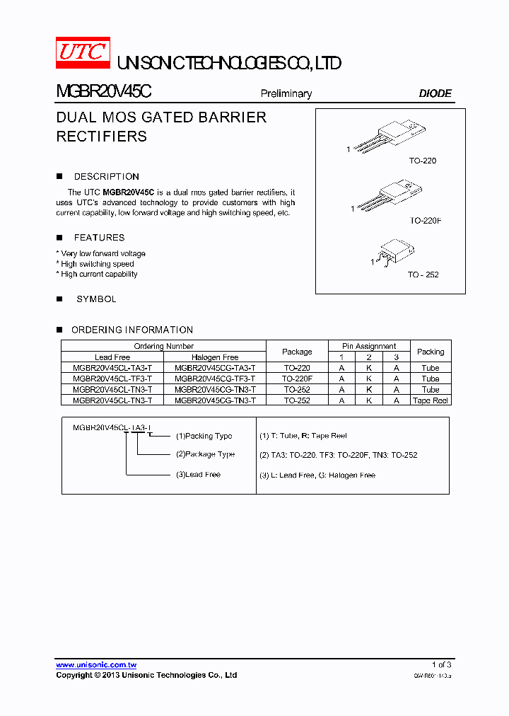 MGBR20V45C_7778237.PDF Datasheet