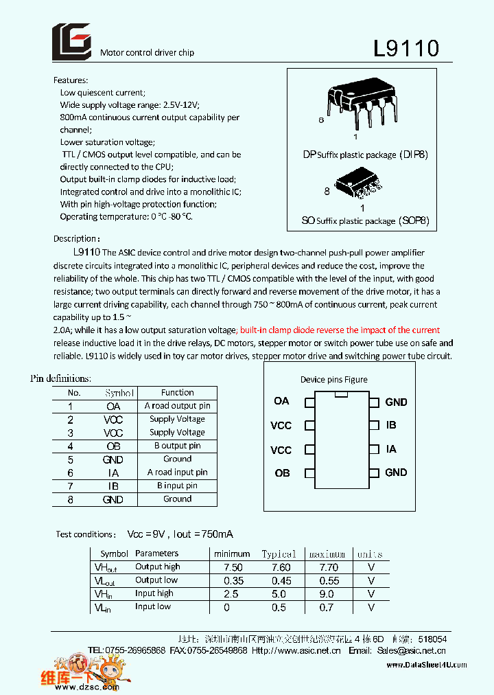L9110_7748969.PDF Datasheet