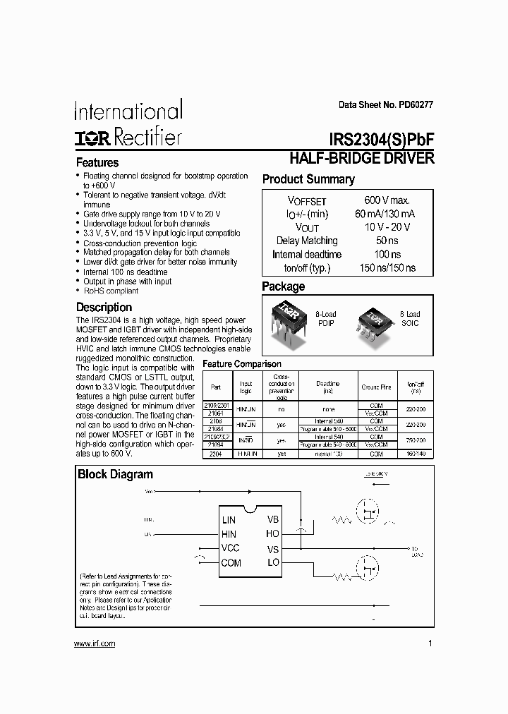 IRS2304PBF_7760187.PDF Datasheet