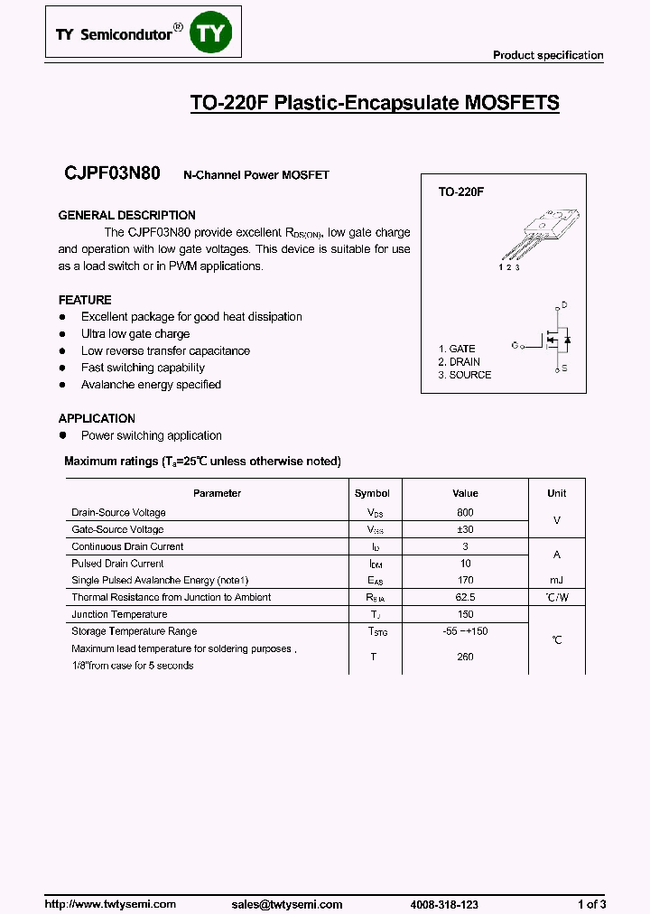 CJPF03N80_7778419.PDF Datasheet