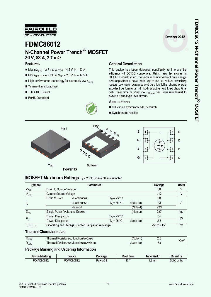 FDMC86012_7781519.PDF Datasheet