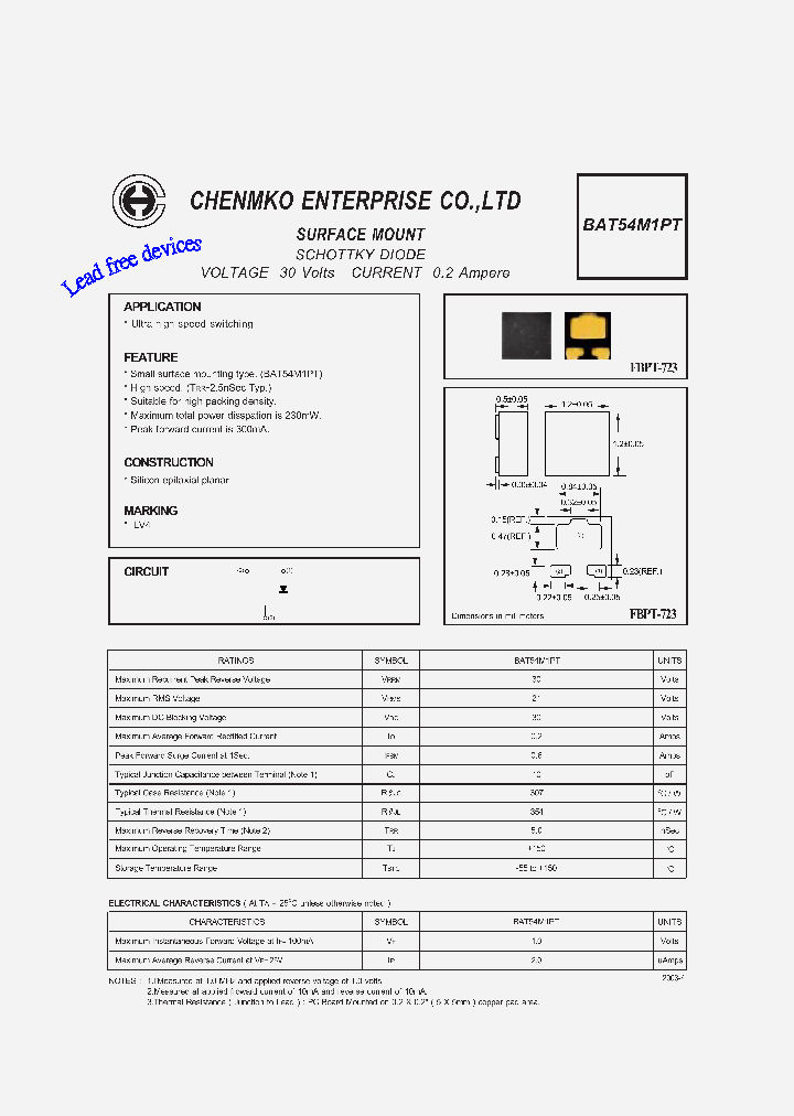 BAT54M1PT_7782069.PDF Datasheet