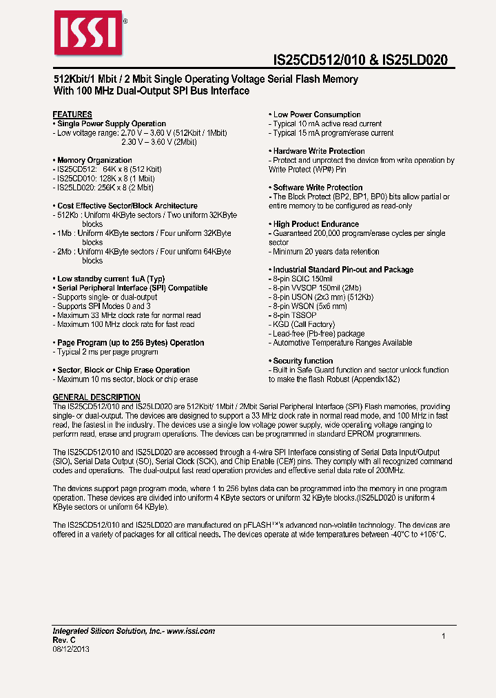 IS25CD010_7782381.PDF Datasheet
