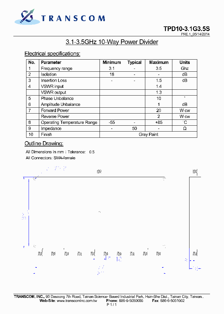 TPD10-31G35S_7782781.PDF Datasheet