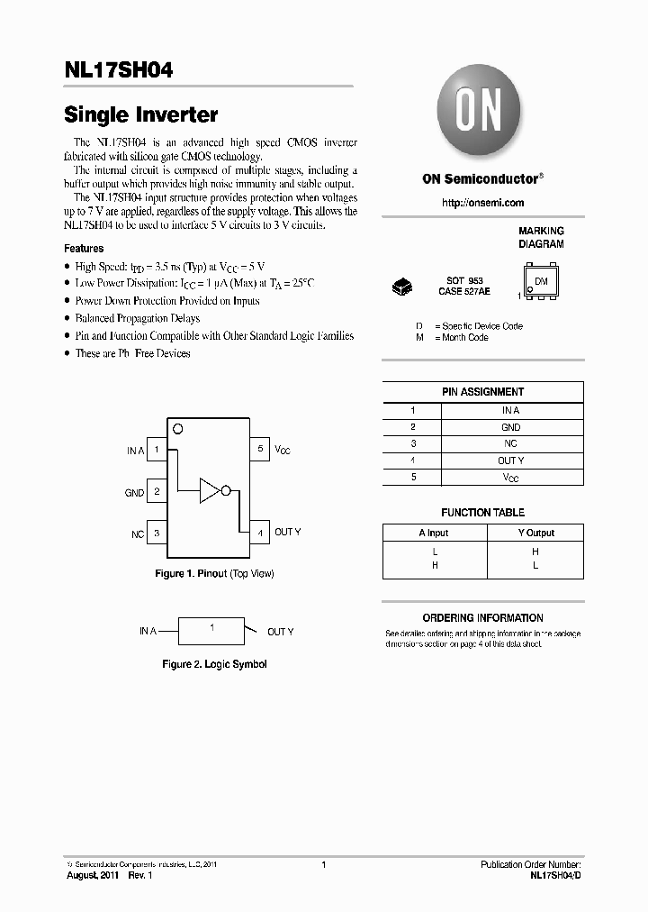 NL17SH04_7785122.PDF Datasheet