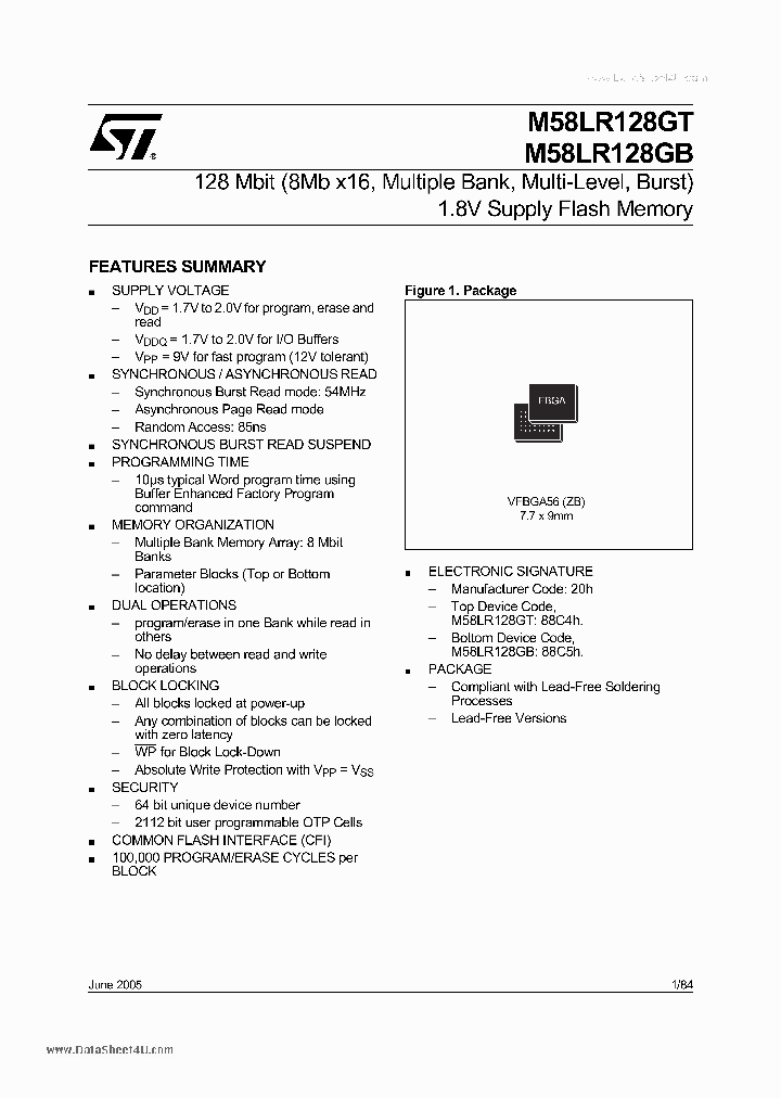 M58LR128GT_7750557.PDF Datasheet