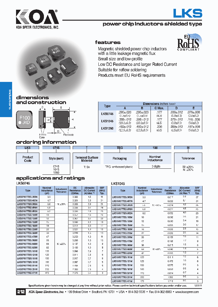 LKS0745TTEG150M_7764994.PDF Datasheet