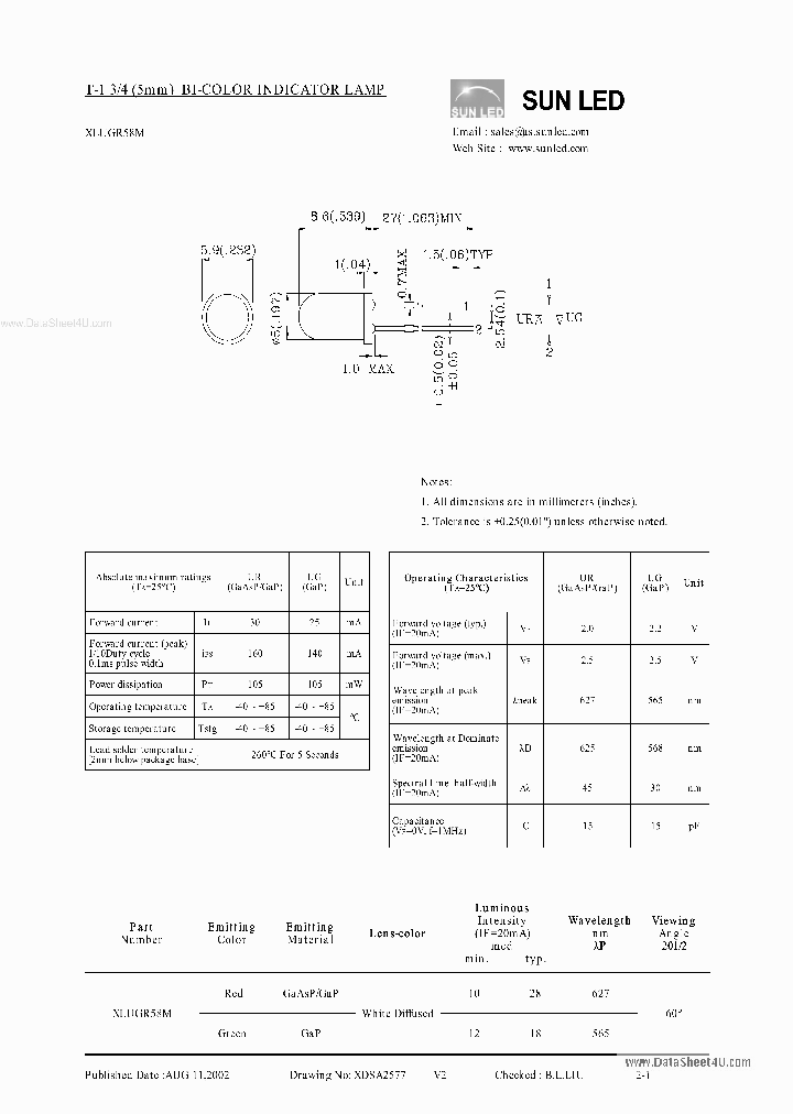 XLUGR58M_7750168.PDF Datasheet